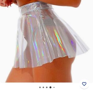 Iridescent Mini Skirt